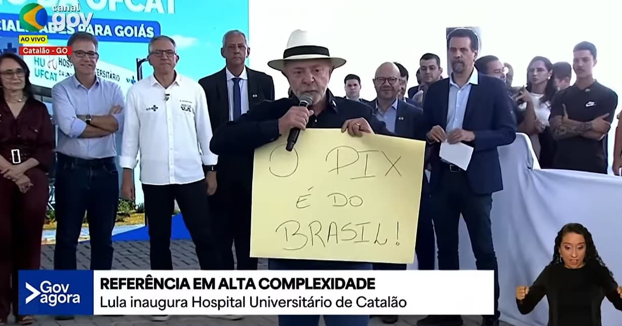 Lula defende o PIX em Goiás e critica medidas comerciais de Donald Trump