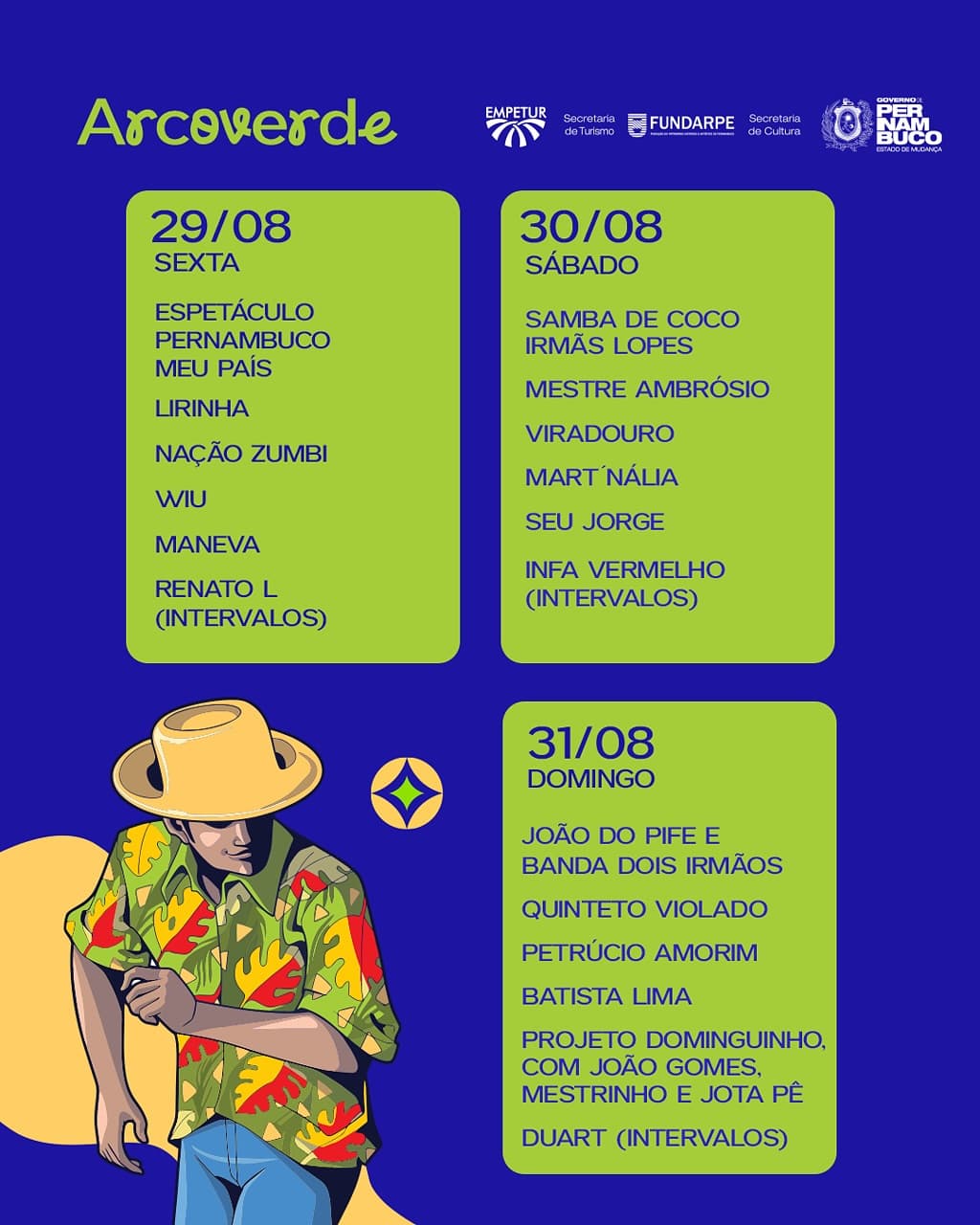 🎉 Confira a Programação Completa do Festival Pernambuco Meu País em Arcoverde!